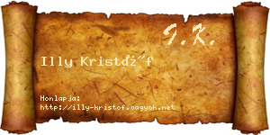 Illy Kristóf névjegykártya
